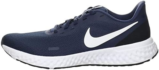 NIKE Women's Revolution 5 Running Shoe, Midnight Navy White Dark Obsid, 10.5 US