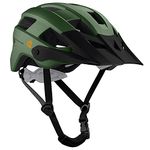 Retrospec Rowan Mountain Bike Helmet for Adults - Specialized Dirt Cycling Bicycle Helmets for Men & Women – Adjustable Size, Lightweight & Breathable - Matte Forest