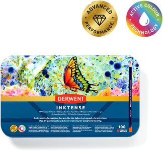 Derwent Inktense Watercolour Pencils, 100-Color Set