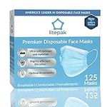Litepak 125-Pack Disposable Face Ma