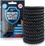 Active Era Mosquito Repellent Bracelet [12 Pack], Insect Midge & Mosquito Bands - Powerful DEET Free Formula - Waterproof with 250 Hours / 10 Days of Protection (Black - 12 Pack)