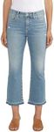 JAG Jeans Women's Eloise Mid Rise Cropped Bootcut Jeans, Blue Dust, 6