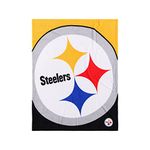 FOCO NFL American Football Pittsburgh Steelers Fan Supreme Slumber Plush Throw Blanket