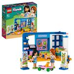 LEGO Friends Liann's Room, Art-Themed Bedroom Playset with Pet Gecko, Liann & Autumn Mini-Dolls, Collectible Toy for Kids, Girls and Boys Aged 6 Plus, Small Gift Idea, 2023 Characters 41739