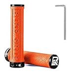 ROCKBROS Mountain Bike Handlebars Grips Bicycle Rubber Anti-slip Grips Cycling Double Lock-on Grips for Mountain MTB BMX 22.2mm 5 Colors