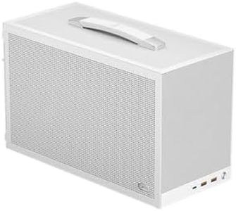 PCCOOLER CPS K101 Mini ITX PC Case, Mesh High Airflow SFF Chassis, Fits 340mm GPU, 3X 12015 Slim Fan Support, Ergonomic Handle, Tool-Free Side Panels, USB 3.0 & Type-C (White)