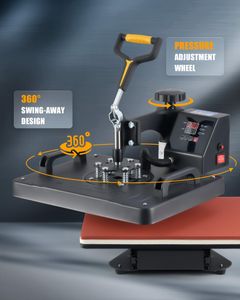 CREWORKS 8-in-1 Heat Press Machine 30x38cm – Swing Away T-Shirt, Mug, Hat, Plate Press