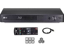 LG BP Region Free Blu-ray Player, Multi Region 110-240 Volts, Dynastar 6 Foot HDMI Bundle