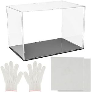 Belle Vous Vitrine Acrylique Rectangulaire Transparente - Grande Boite Vitrine de Protection 30x20x20cm Anti-Poussière pour Objets de Collection Figurine Jouet Miniature Maquette