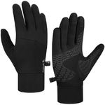 Natugloe Running Gloves Touchscreen Anti-Slip Winter Lightweight Thermal Liner Gloves Men Women for Sports Cycling