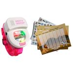 Meet Potty Watch The 1st Watch Made to Help Potty Train, Watch + Sticker Chart (Savanna Sticker Chart, Pink)