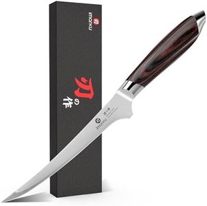 imarku 8 Inch Fillet Knife, Razor Sharp Boning Knife with Japanese High Carbon Stainless Steel, Professional Filet Knives for Precision Meat Cutting Deboning Fish Fillting, Ergonomic Pakkawood Handle