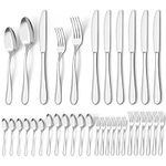 Moretoes Cutlery Set, 30pcs Silverw