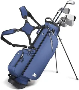 Golf Stand Bag – 2025 Upgraded Version with Cooler Pocket, Glove Patch & Tee Holder, Lightweight Sunday Golf Bag for Men & Women