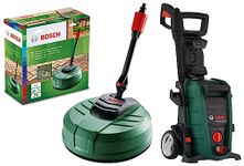 Bosch Aquatak 130 1700-Watt High Pressure Washer (Green)& Aquasurf 250 Patio Cleaner