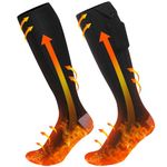 2023 Heated Socks for Men Women,Ferdiiz Rechargeable 5000mAh Battery Electric Socks with Full Foot Heating Winter Socks,Foot Warmers Indoor and Outdoor Sports Skiing Camping Hiking Climbing