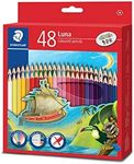Staedtler Luna 48 Colors Coloured Pencil Set with Free Pencil Sharpener