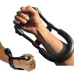 VIRTUAL WORLD Adjustable Forearm Strengthener Wrist Exerciser Equipment for Upper Arm Workout and Strength Training, Forearm Muscle Strength Training Fitness Equipment, black, steel