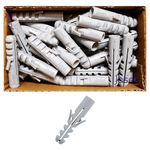 Jaset Innovations Nylon Wall Rawl Plugs/Gitti/Anchor/Fastener - Economy Pack - 10x50mm (Pack of 100 Pcs)