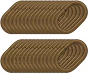 BIKICOCO 1'' Metal Oval Ring Buckle Loops Non Welded for Leather Purse Bags Handbag Straps, Bronze - Pack of 30