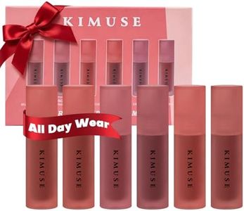 KIMUSE Water Gel Lip Tint 6 Colors Set, Highly Pigmented Long Lasting Moisturizing Glossy Lip Tint Stains, Hydrate Lightweight Lip Gloss Makeup