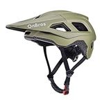 Bike Helmet, OnBros Cycle Helmet Men and Women, Scooter Skateboard MTB BMX Bike Helmet Lightweight, Mountain Bike Helmet with Visor, Bicycle Helmet 55-58cm