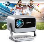 【Netflix Officially & Dolby Audio】Smart 4K Projector, Auto Focus & Keystone, VOPLLS 700 ANSI Full HD 1080P WiFi 6 Bluetooth Portable Projector, 60Hz Home Cinema Projector for iOS/Android/Outdoor