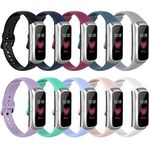 Watbro Compatible with Samsung Galaxy Fit SM-R370 Bands,Adjustable Soft Silicone Replacement Band Straps Wristbands Bracelet Fit Samsung Galaxy Fit Fitness Smartwatch for Women Men