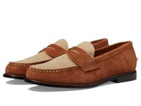 POLO RALPH LAUREN Men's Alston Suede Penny Loafer, Teak/Bone, 9 UK