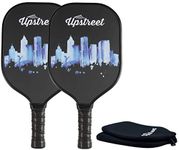 Upstreet Graphite Pickleball Paddle Set of 2 | Pickle Paddle Pickleball Set | Pickleball Rackets Include Padded Cover, Lightweight Honeycomb Composite Pickleball Paddles for Women & Men, Paddle Racket
