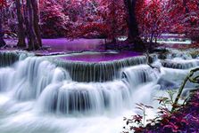 Jigsaw Puzzles for Adults 1000 Piece Waterfall in The Forest 27.56 x 19.69 Inch Jigsaw Puzzles for Adults Educational Game Challenge Toy 1000 Pieces Puzzles for Adults