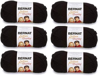 Bernat Softee Chunky Yarn (6-Pack) Black 161128-28040