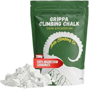 Avila Climbing Co. Climbing Chalk 200g Chunky & Powder, Performance Friction Gymnastics Chalk 100% Magnesium - Ultra Grip for Lifting, Rock Climbing, Gym, Weights & More! Long Lasting & Skin Friendly