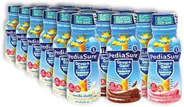 Niro Assortment | PediaSure Grow and Gain With Immune Support Shake | Complete Balanced Nutrition | PediaSure Strawberry, PediaSure Vanilla, and PediaSure Chocolate Flavors | 18 Pack | Niro Sleeve Included