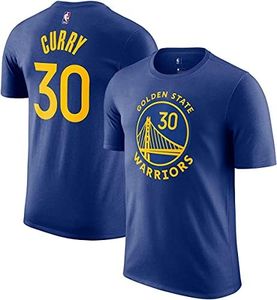 Outerstuff NBA Boys Youth 8-20 Official Player Name & Number Game Time Jersey T-Shirt (as1, Alpha, l, Regular, Stephen Curry Golden State Warriors)