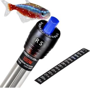 VAYINATO Rs Electricals Break Proof Stainless Steel Rod Aquarium Fish Tank Heater With Free Sticker Thermometer (500 Watts Suitable Upto 6 Feet Tank) By Petzlifeworld
