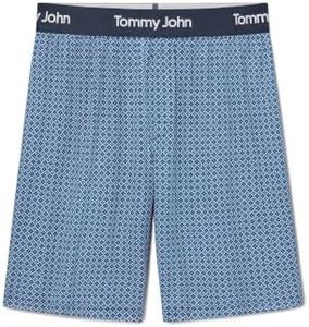 Tommy John Men's Second Skin Sleep Short, Single, Skyway Gents, Medium