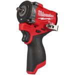 Milwaukee M12 FIW38-0 4933464612 Impact Wrench, 12V Li-Ion, 3/8, Square – M12FIW38-0, 12 V, Black/Red