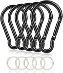 10PCS 4"/10cm Large Carabiner Clip,Strong Unlocking Caribeaner Keychain Pack for Backpack Hook, Light Duty Paracord Umbrella e Parachute para Cord AccessoriesRop