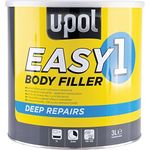 U-Pol Easy One Car Body Filler 3.5L 3.5 Litre UPol Easysand Polyester Bodyfiller Steel & GRP Surfaces