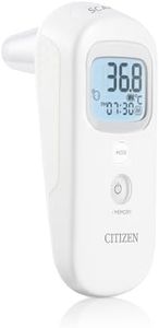 Citizen Digital Contactless Thermometer for Ear or Forehead - Non-Contact, Easy Use, High Accuracy Temperature Readings with Long Battery Life for Adults & Children
