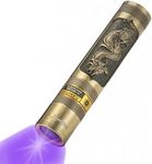 Alonefire SV65 5W UV Torch Flashlight 365nm USB Rechargeable Portable Ultraviolet Black Light Mini Stain Minerals Money Pet Urine Detector for Resin Curing, Scorpion, Fishing with Built-in Battery