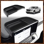 Muslogy Dashboard Storage Organizer Tray Compatible with Ford Maverick 2024 2022-2023 Maverick & Hybrid XL XLT Lariat Accessories (Black)