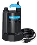 BOMGIE 1/3 HP Submersible Water Pump, 2250GPH Thermoplastic Sump Pump Portable Electric Utility Water Pump Removal for Pool Draining Basement Hot Tubs Garden Pool Cover Pond with 10ft Power Cord