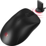 BenQ Zowie EC2-CW Wireless Ergonomic Gaming Mouse for Esports | Enhanced Receiver | 24-Step Scroll Wheel | Driverless | Matte Black Coating | Medium Size