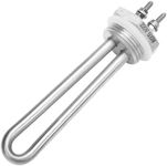 DERNORD 220V 500W 1 Inch Heating Element 1U Type Water Heater BSP Stainless Steel Flange