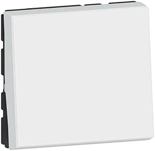 Legrand 099411 Plug-in Switch - Product Range 6A 2 Modules - Centralises The Lighting Push Button Can Light or Indicator Light by Adding Mosaic Easye LED