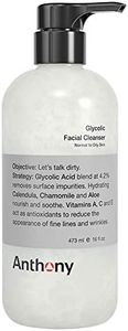 Anthony Glycolic Facial Cleanser for Men – Daily Cleansing Face Wash and Shave Prep – Hydrating, Exfoliating, and Gentle on Sensitive Skin – Non-foaming, 16 Fl Oz