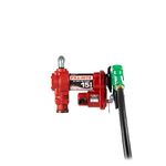 Fill-Rite FR1210HA1 12V 15 GPM Fuel Transfer Pump w/Discharge Hose & Automatic Nozzle (Green)