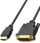 MMOBIEL HDMI to DVI Cable Adapter – Bi-Directional DVI-D Dual Link to HDMI Cable Converter Supports All High Resolution LCD and LED Monitors and Tv’s 1080p High-Speed Gold Connectors - 6ft 7in /2m